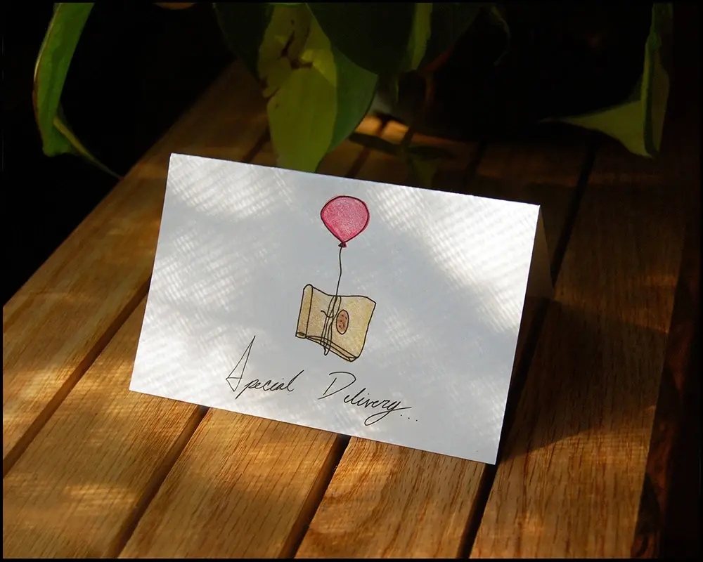 Paper Bag Cookie Co. Special delivery card